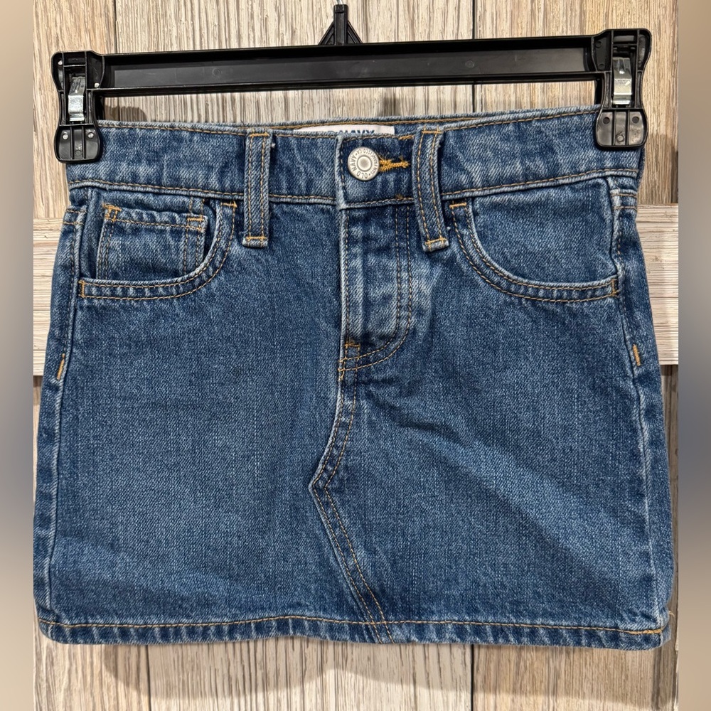 Old Navy Blue Denim Mini Skirt girls sz 5